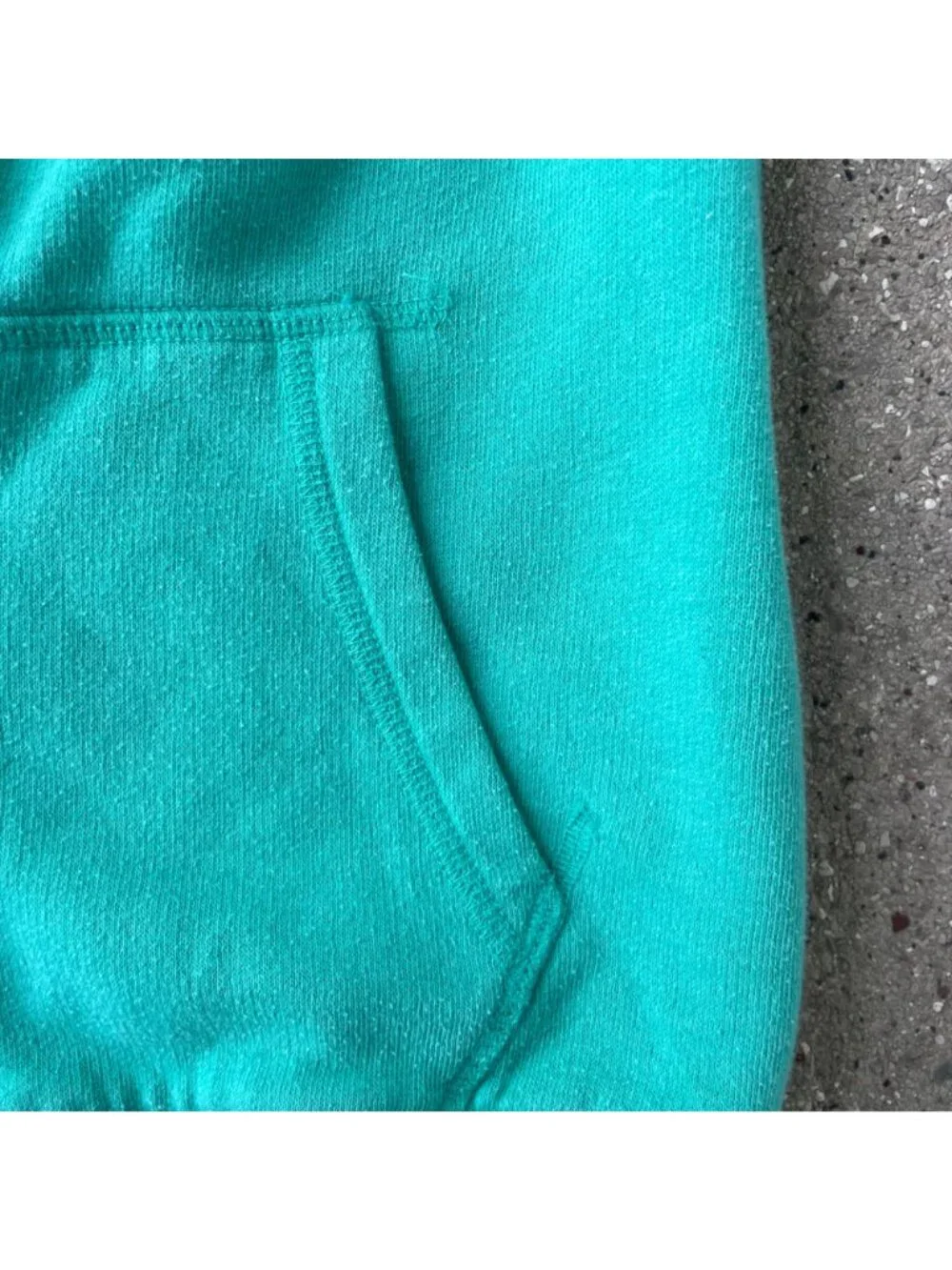 Victoria’s Secret PINK Y2K Zip Up Hoodie XS Green Logo Spellout Tuscan Mom 2010s - Picture 3 of 10